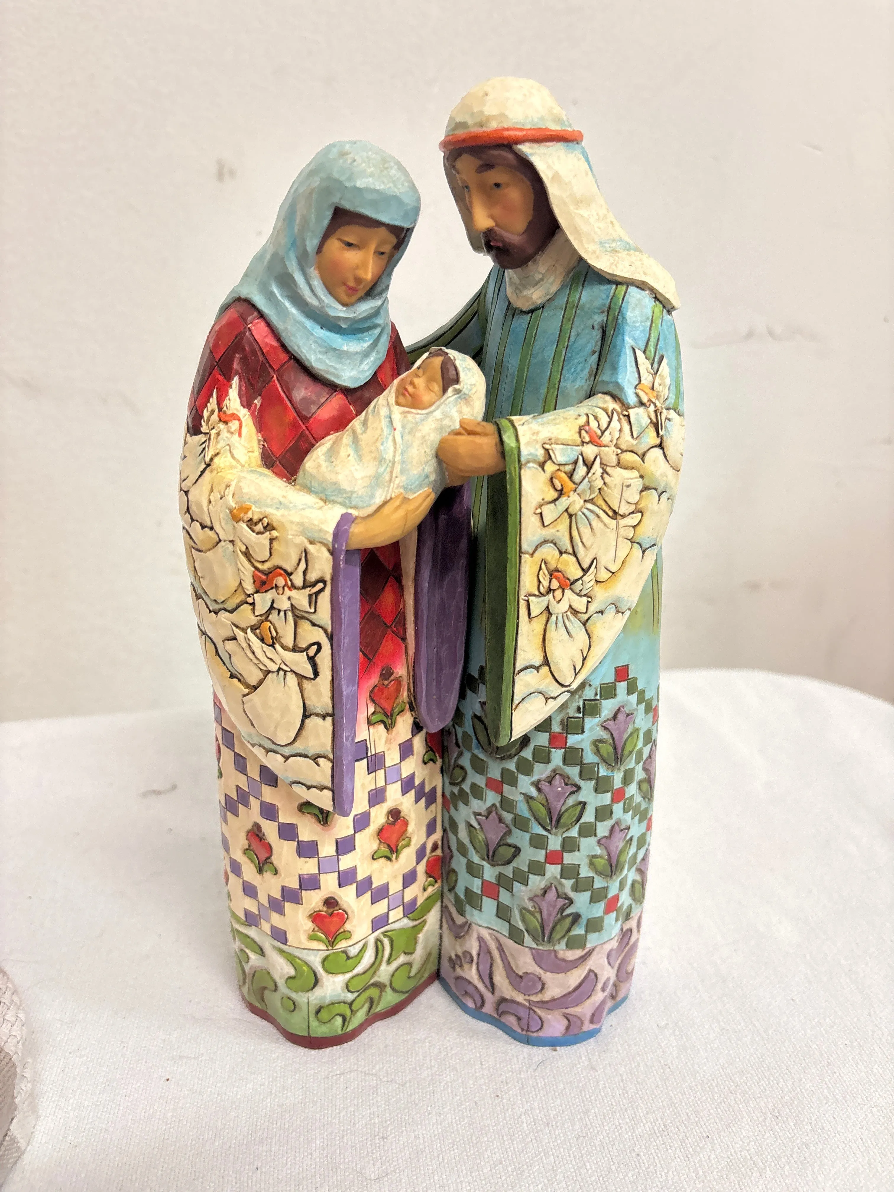 2006 Jim Shore "Blessed Family" Mary Joseph Baby Jesus Figurine