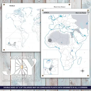 32"x24" Blackline Master Maps (Read Description)