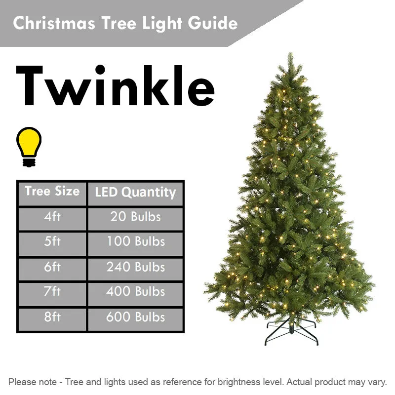 3FT Prelit Artificial Christmas Tree Fiber Optic LED Light Holiday Home Xmas Decoration Tree with Foldable Feet