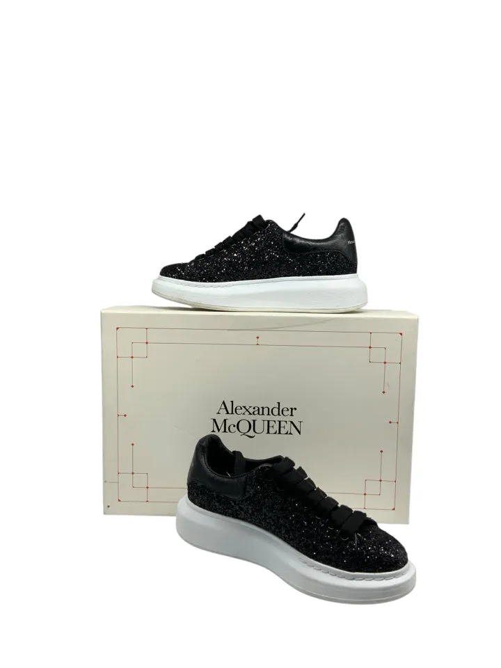 Alexander McQueen Glitter Leather Sneakers Women's Size 36 = US 6