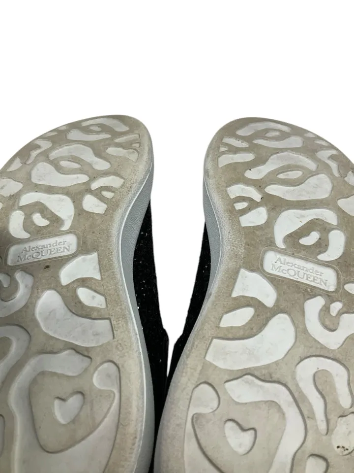 Alexander McQueen Glitter Leather Sneakers Women's Size 36 = US 6