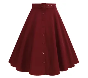 Années 60 Jupe Évasée Vintage Mary-jane