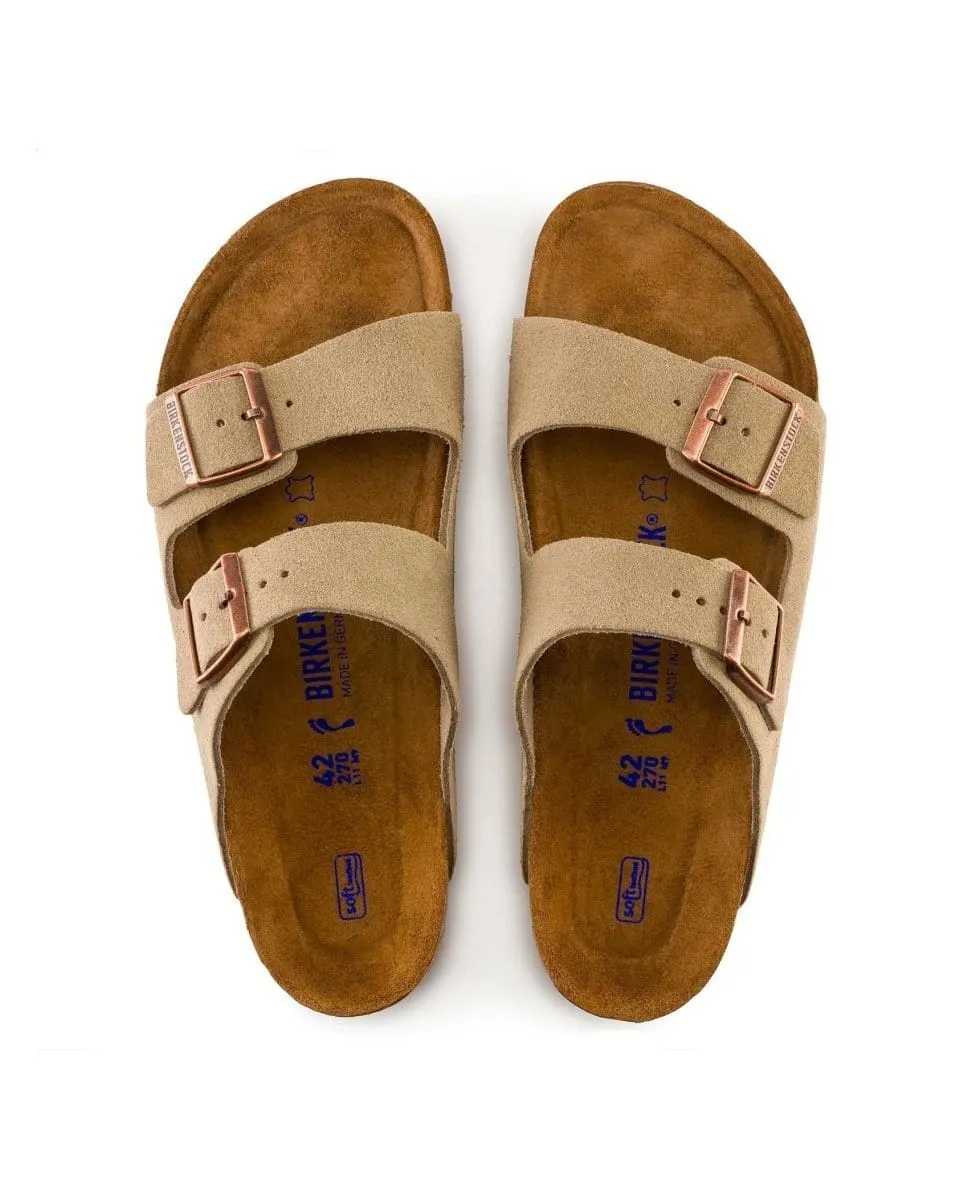 Arizona Taupe Suede Sandal