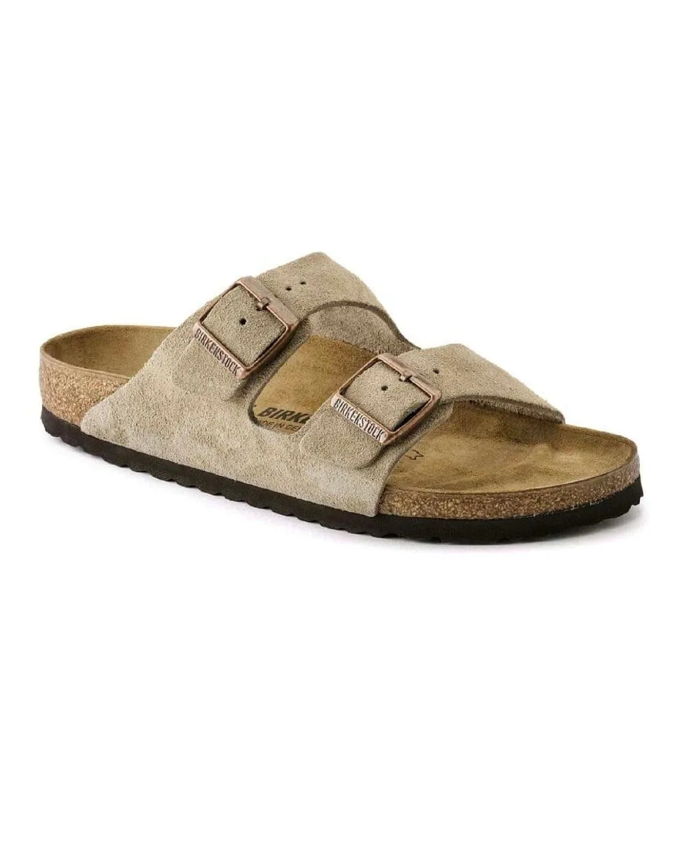Arizona Taupe Suede Sandal