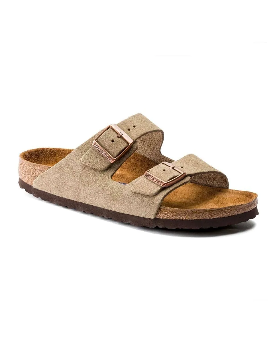 Arizona Taupe Suede Sandal