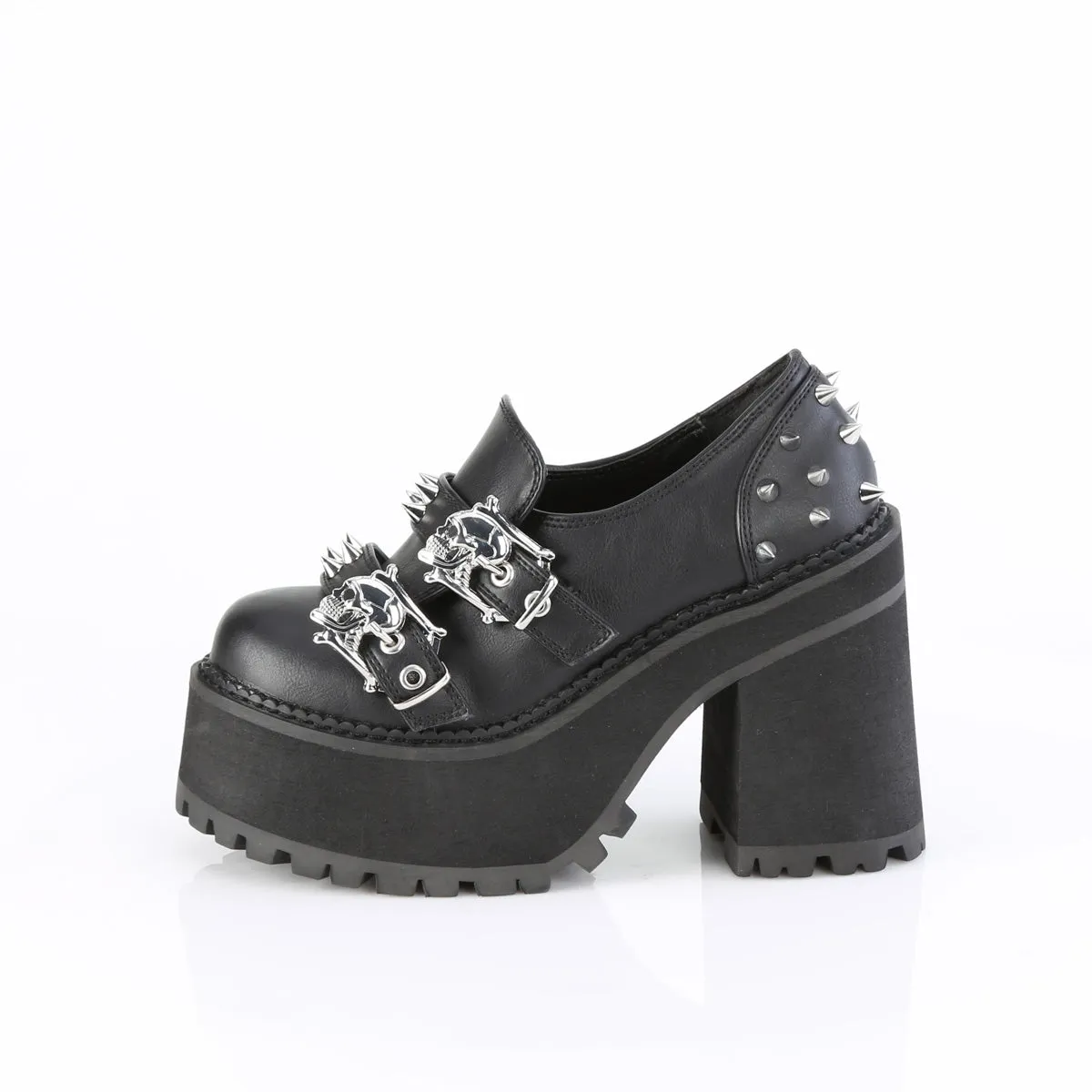 ASSAULT-38  Black Vegan Leather