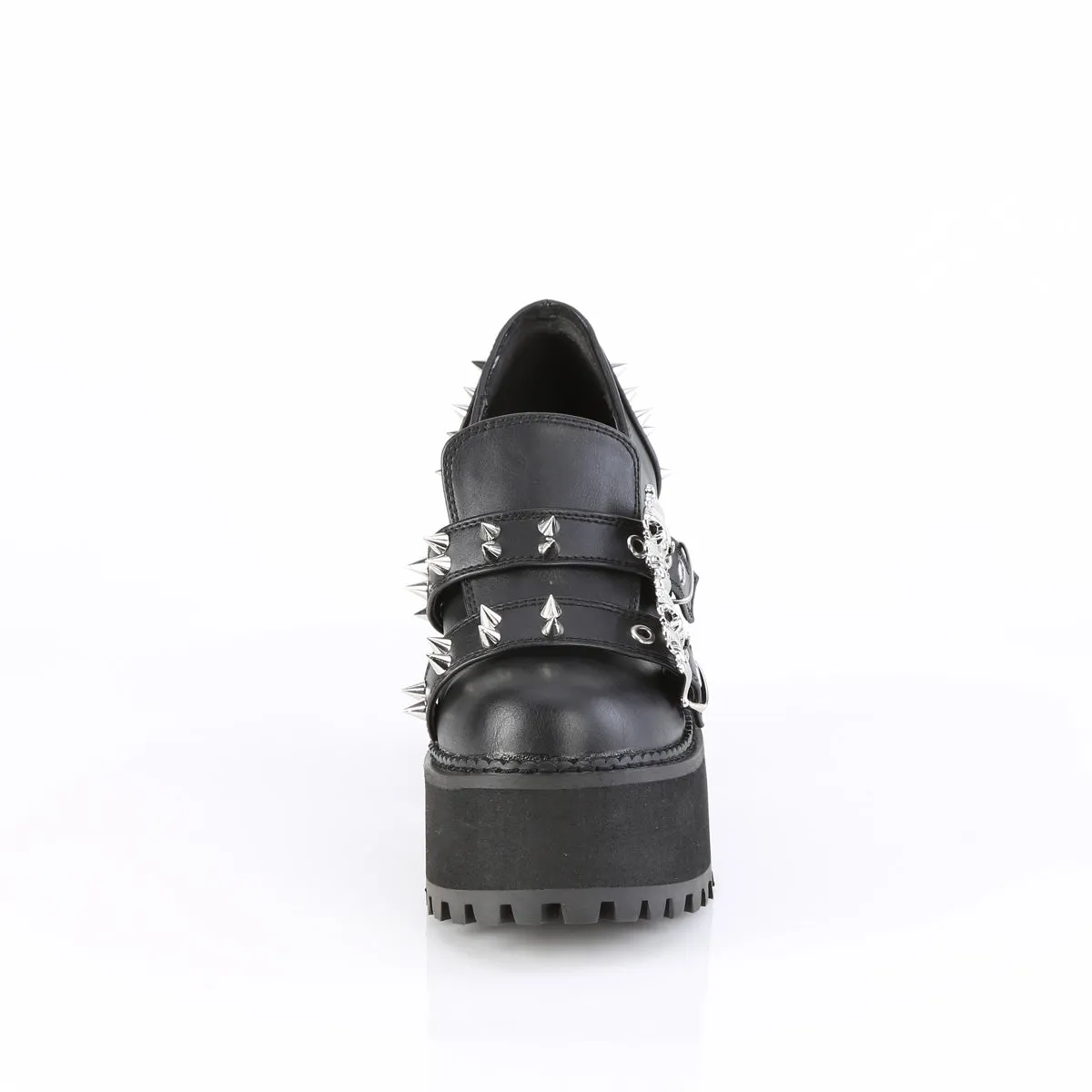 ASSAULT-38  Black Vegan Leather
