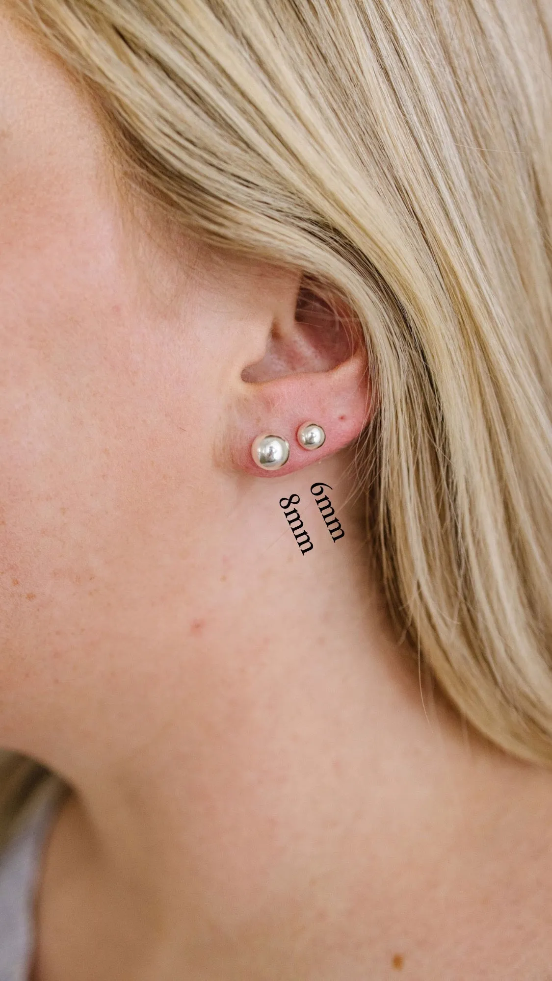 Ball Stud Earrings