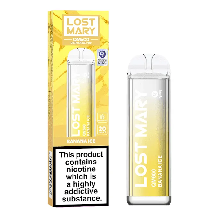 BANANA ICE - LOST MARY QM600 DISPOSABLE VAPE