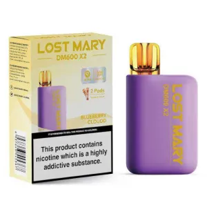 BLUEBERRY CLOUDD - LOST MARY DM600 X2 DISPOSABLE VAPE BY LOST MARY - 2% (20MG)
