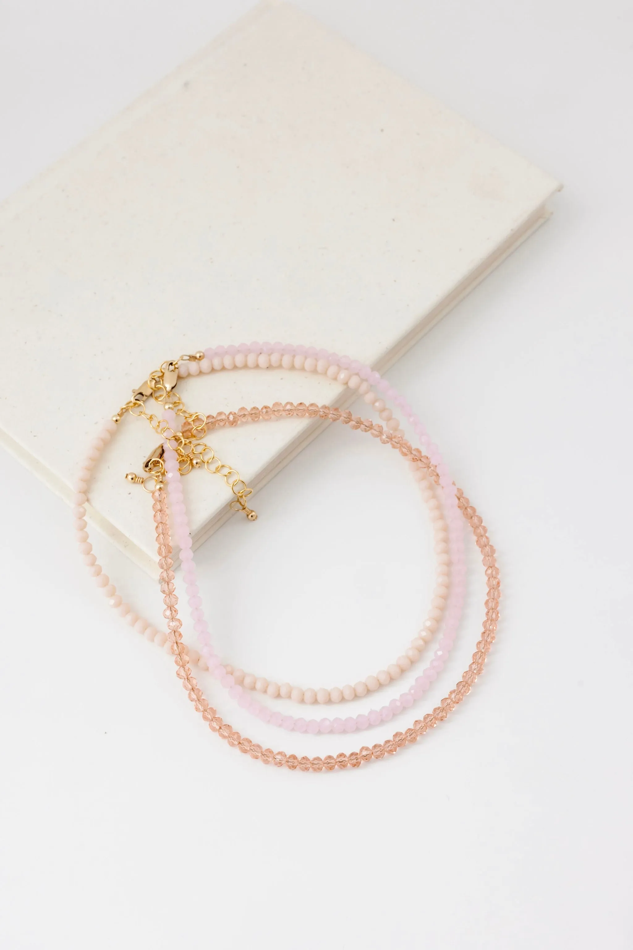 Blush Necklace (4MM Beads)