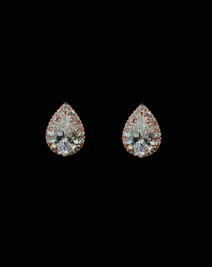 Bridal earrings - Mary crystal studs by Stephanie Browne