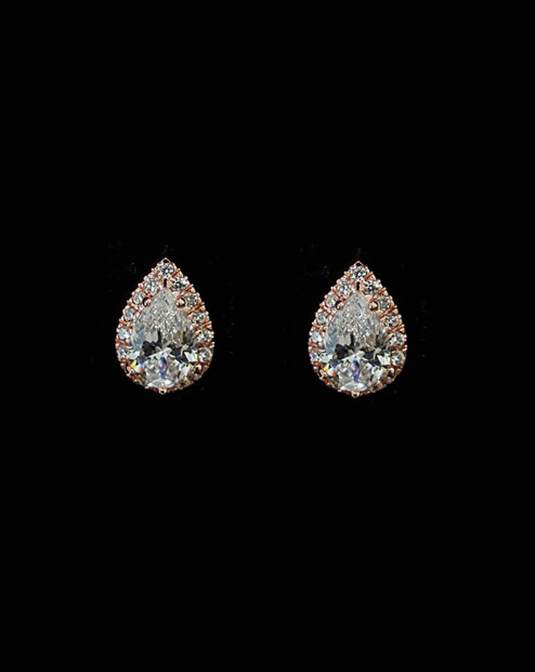 Bridal earrings - Mary crystal studs by Stephanie Browne