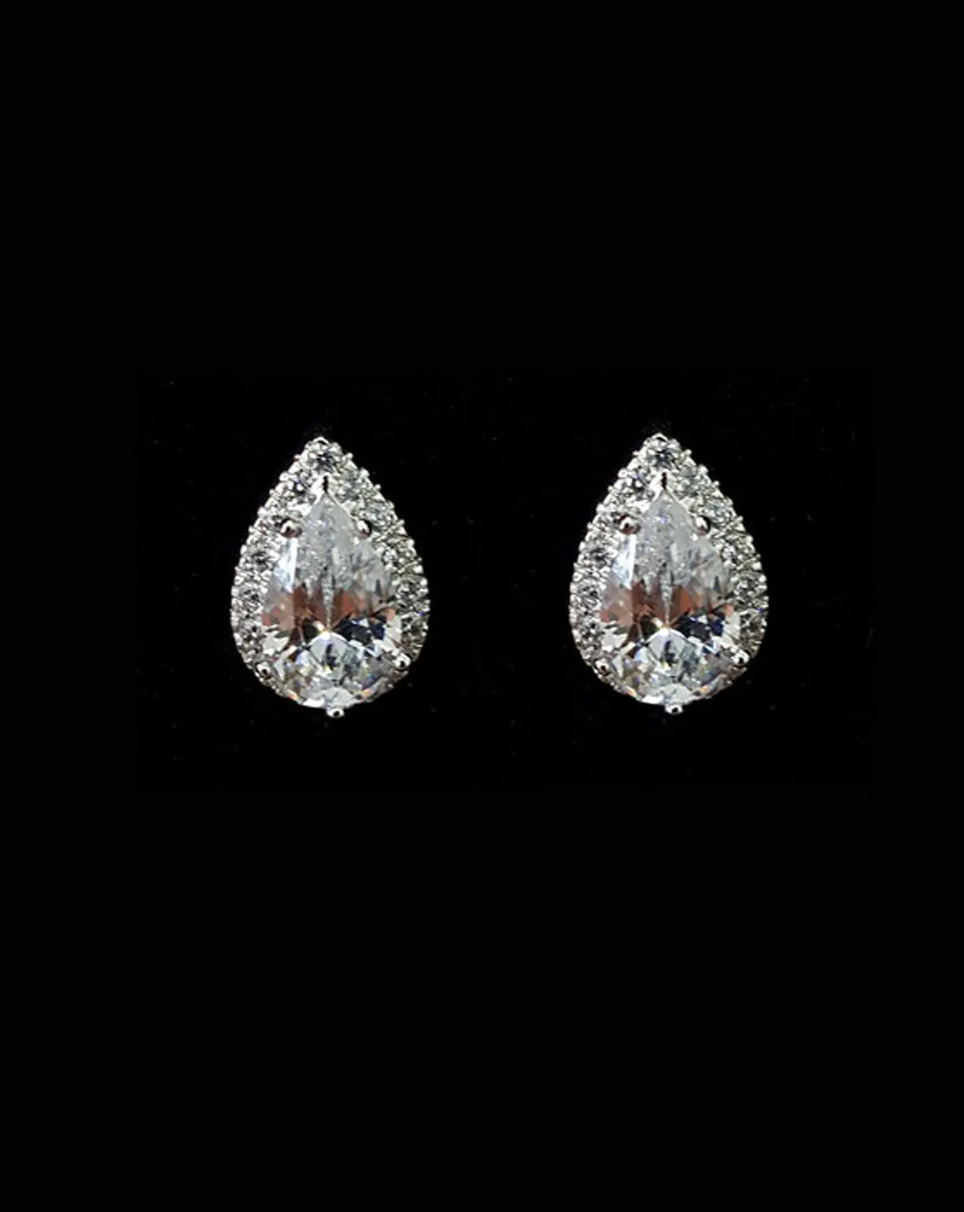 Bridal earrings - Mary crystal studs by Stephanie Browne