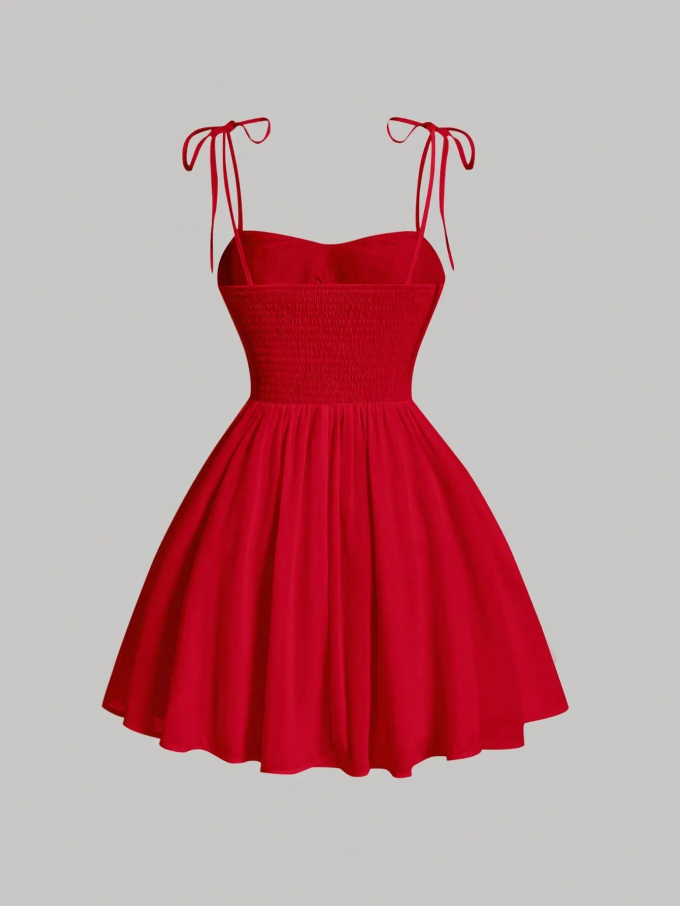 Cherry Vibes: Vestido Rojo de Tirantes para Citas Nocturnas
