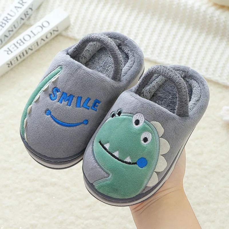 Children's cotton slippers indoor antiskid for boys