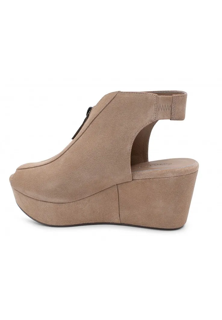 CHOCOLAT BLU Wanessa Tan Suede Ladies Dress Wedge