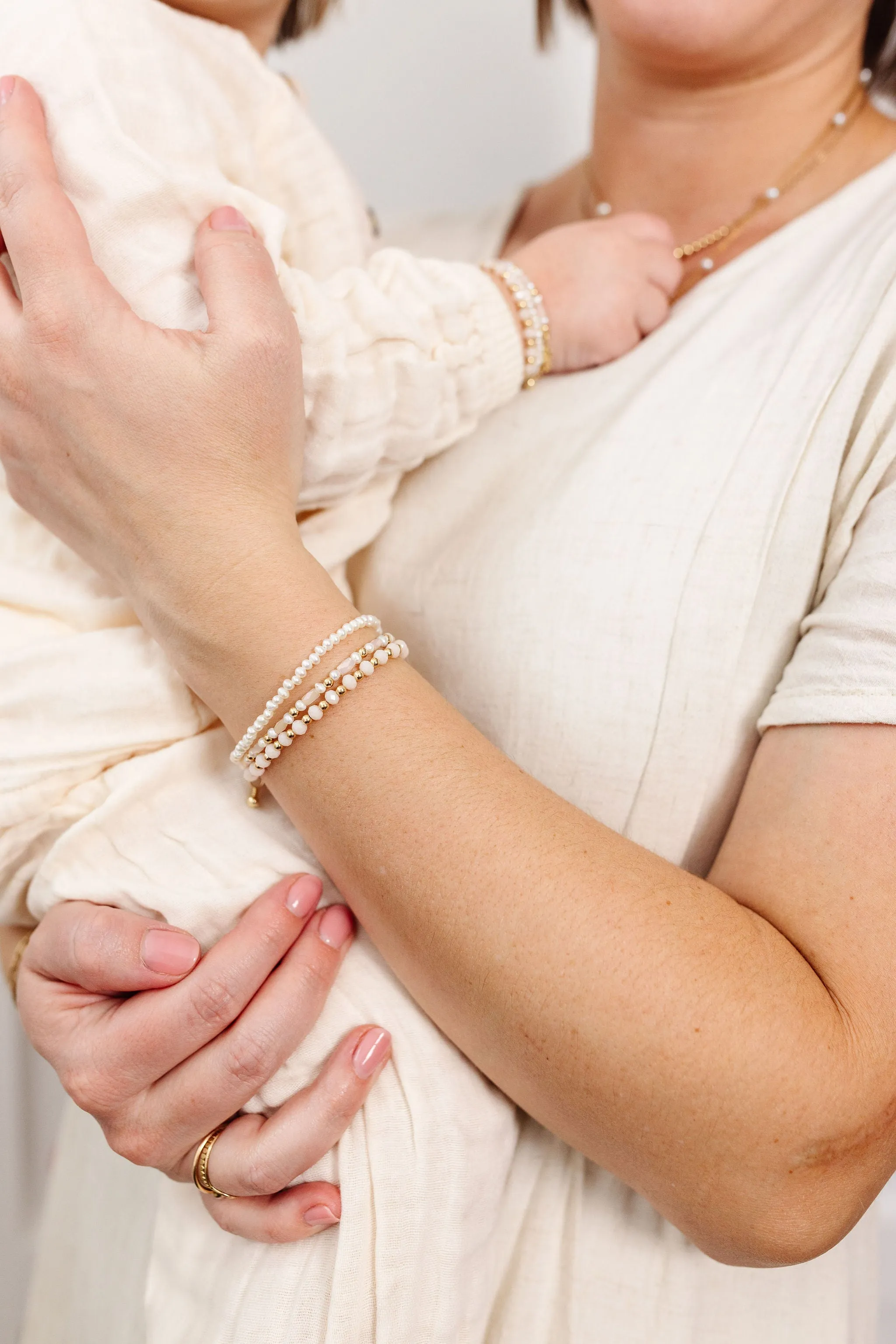 Claire Mom   Mini Bracelet set (2MM   3MM   4MM Beads)