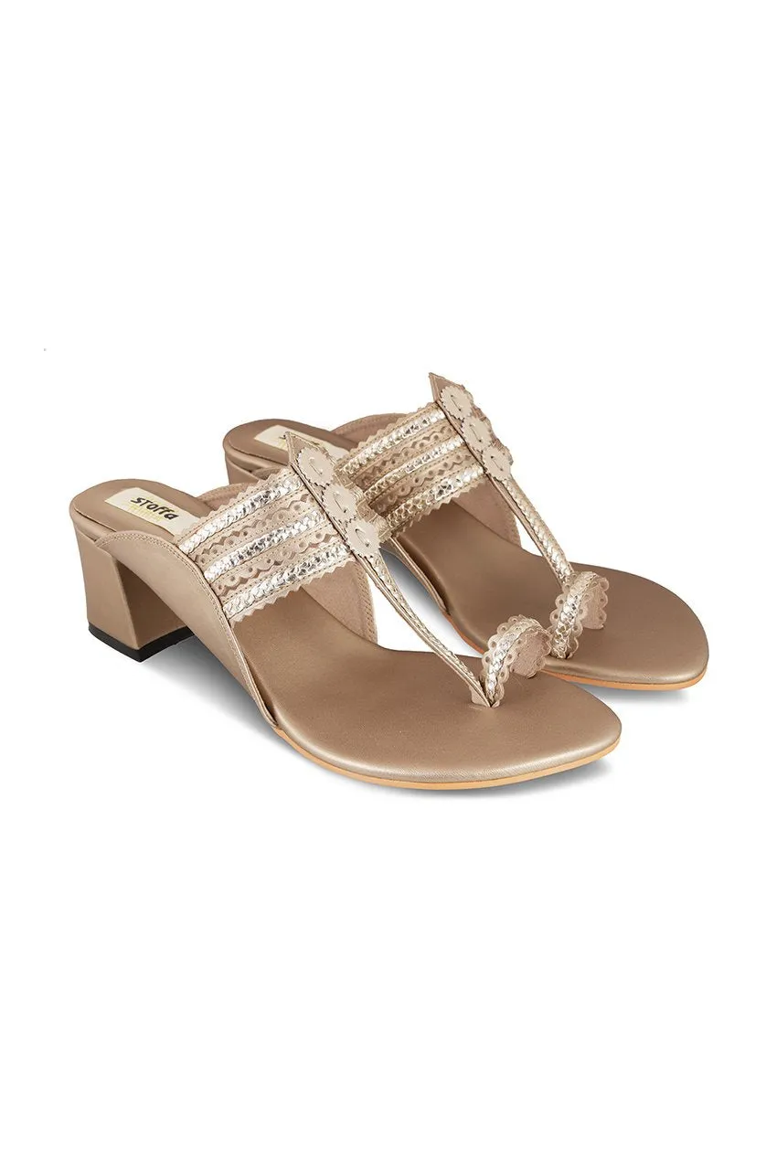 Classic K Block Heel Camel