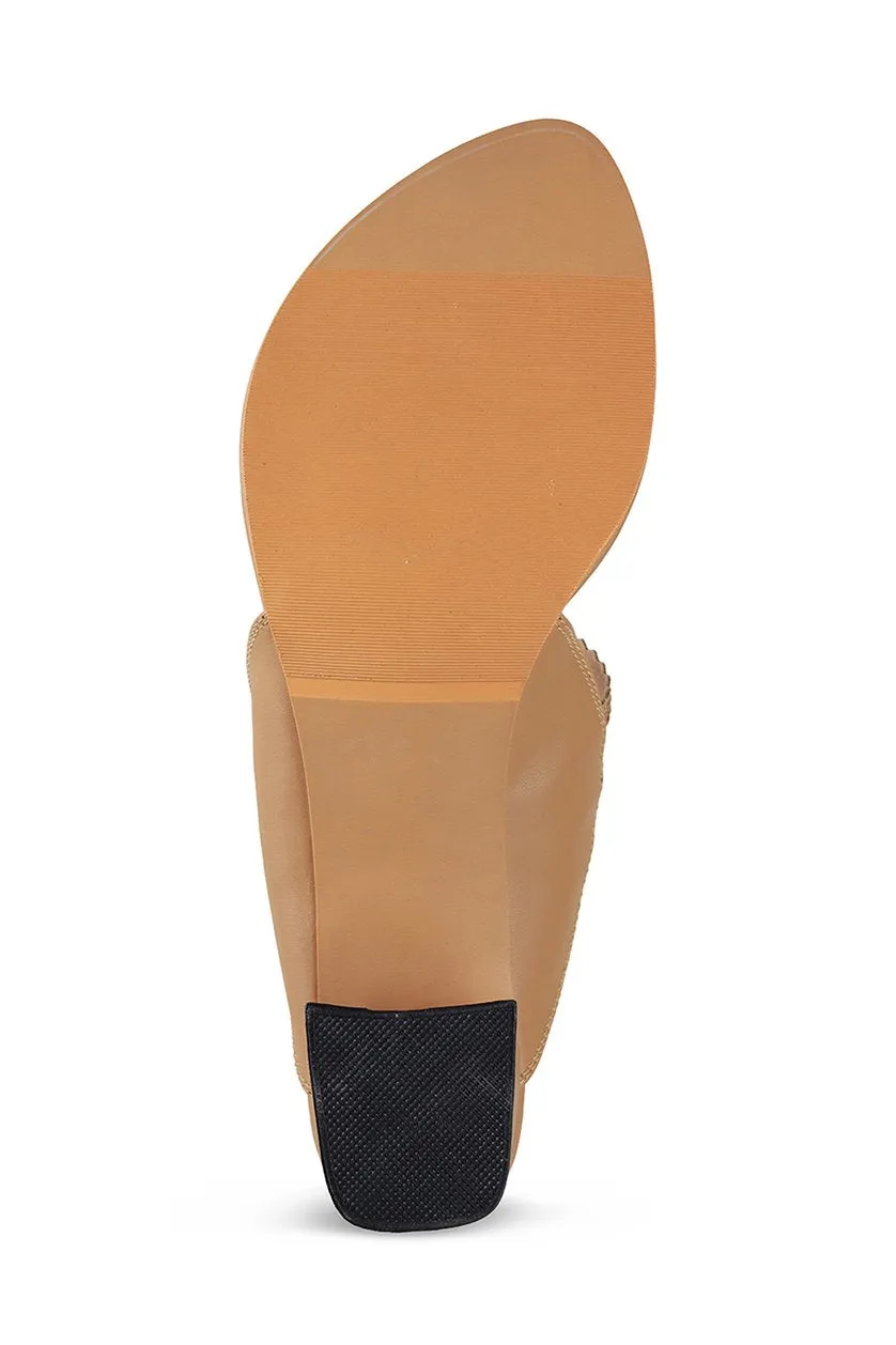 Classic K Block Heel Camel