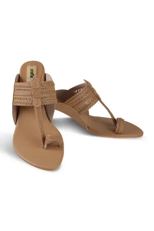 Classic K Block Heel Camel