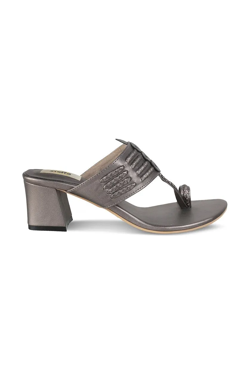 Classic K Block Heel Maroon
