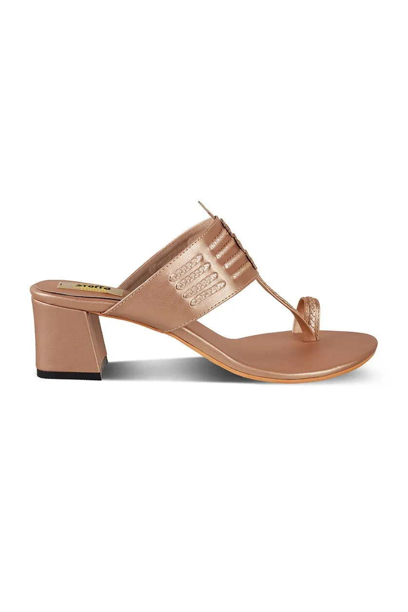 Classic K Block Heel Maroon