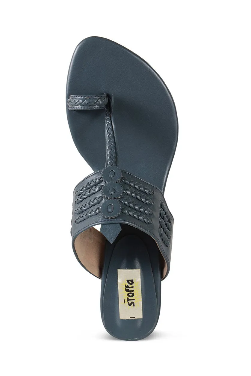 Classic K Block Heel Maroon