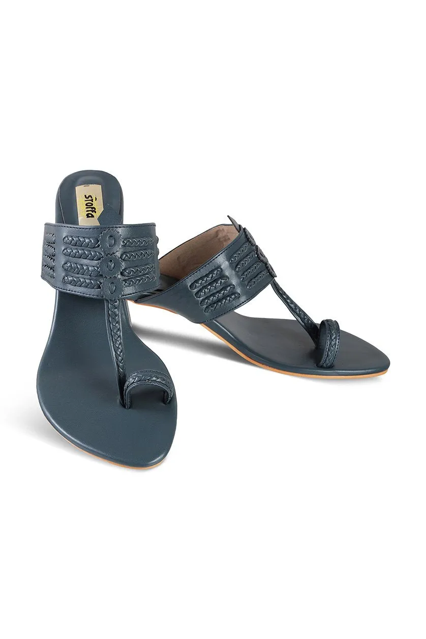 Classic K Block Heel Maroon