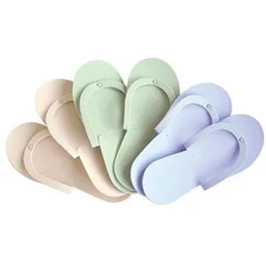 Cuccio Disposable Pedicure Slippers - Assorted Colors / 12 Pairs