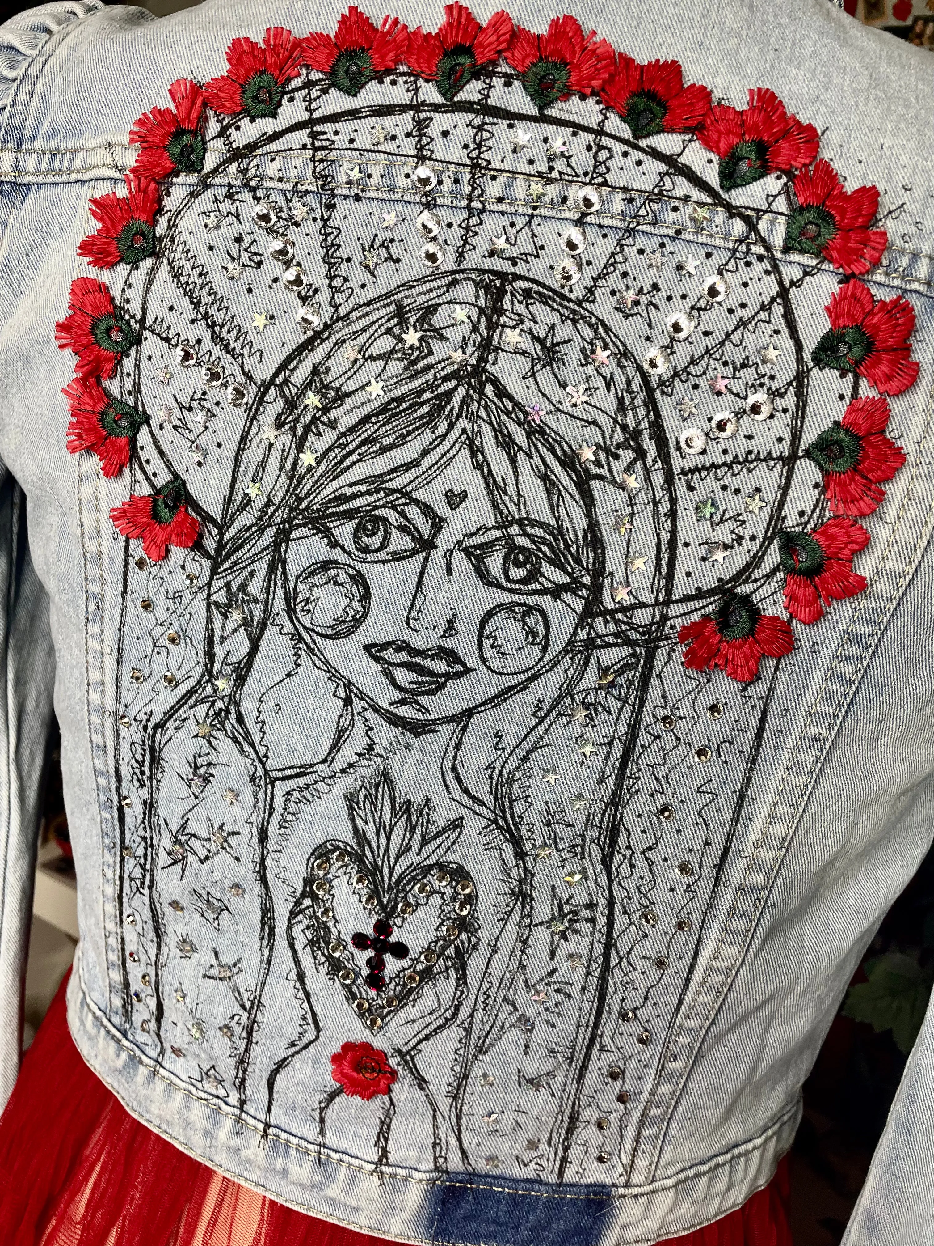 Dreaming Mary blessed princess Denim Jacket.