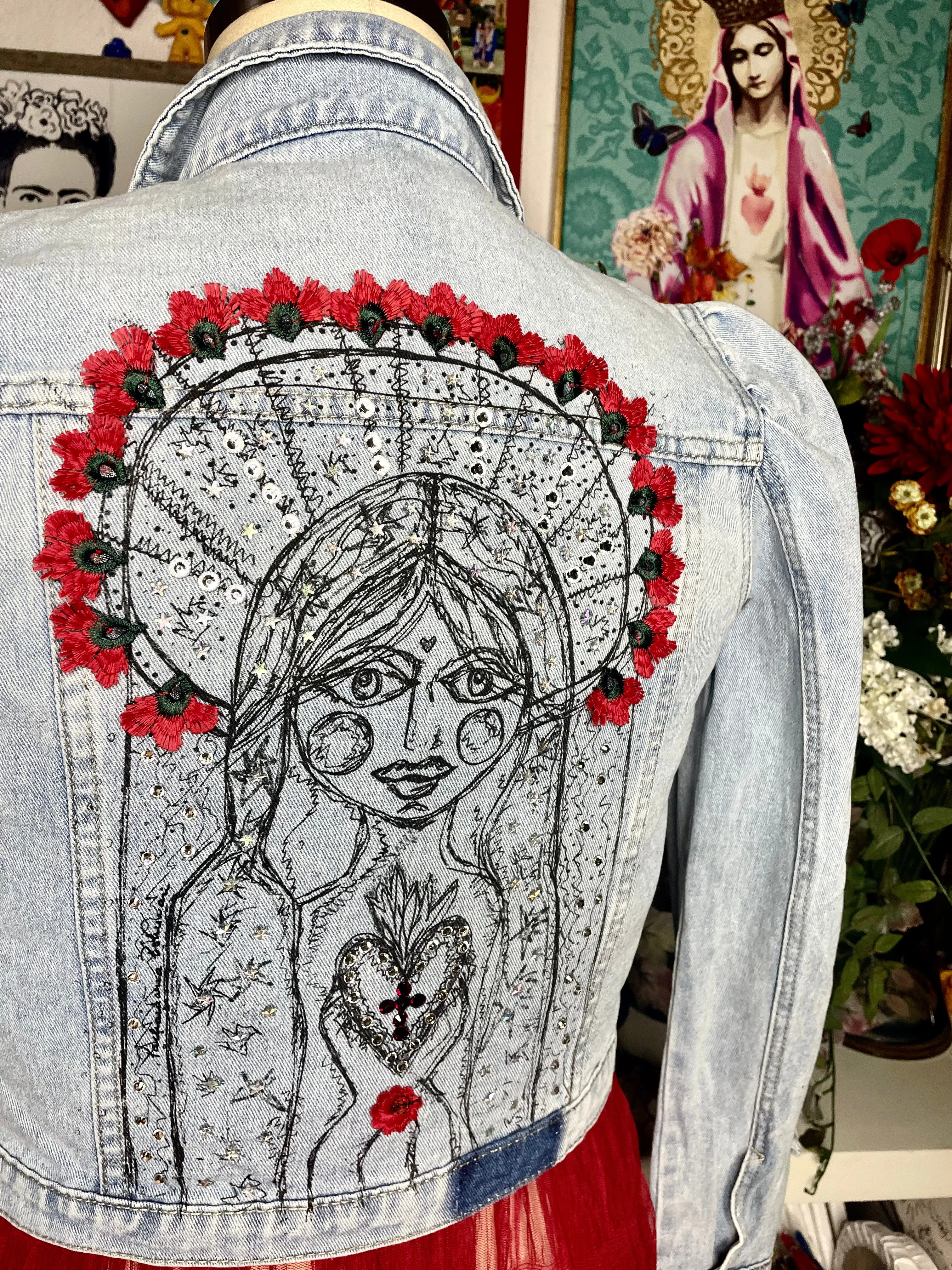 Dreaming Mary blessed princess Denim Jacket.