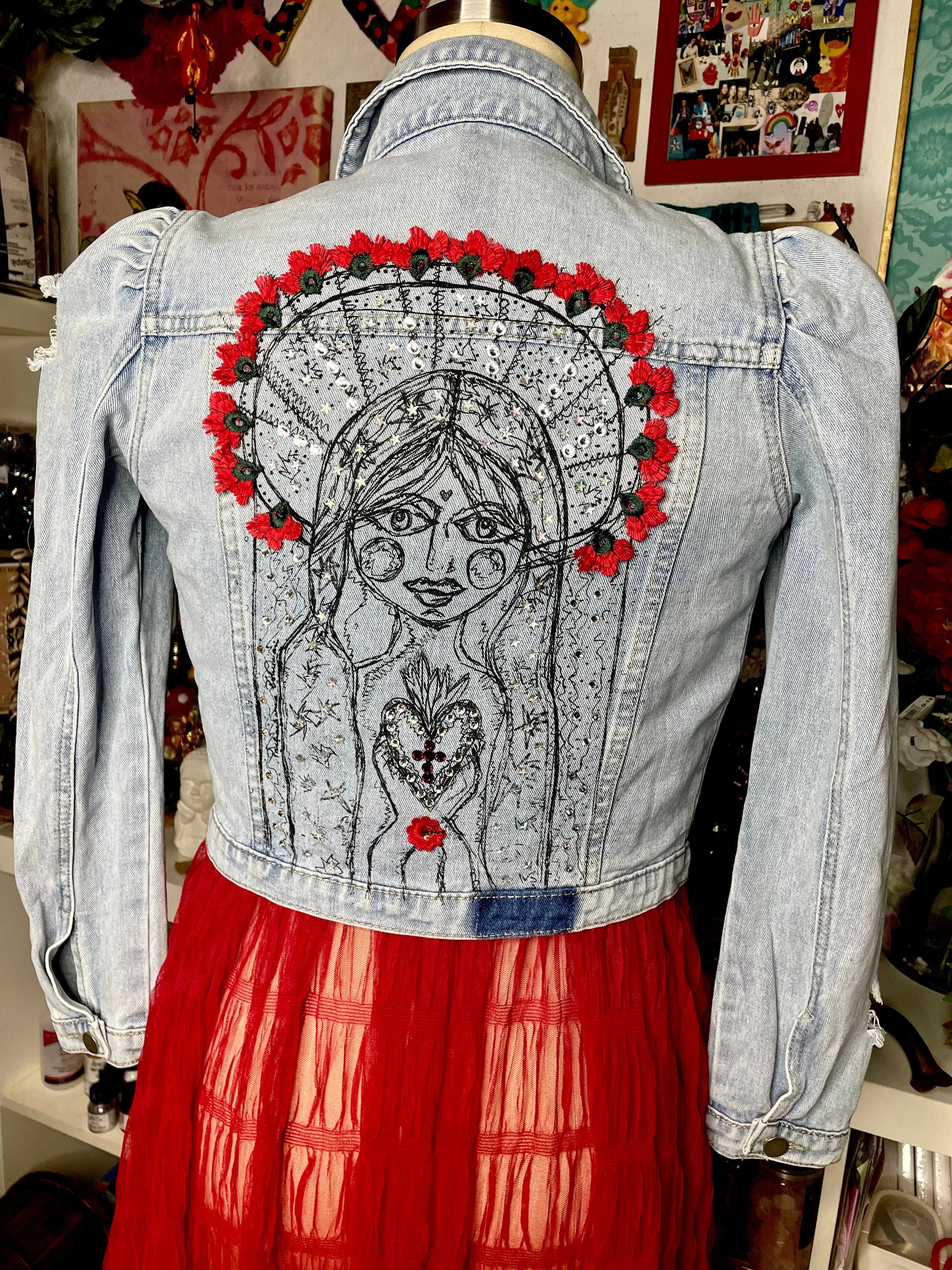 Dreaming Mary blessed princess Denim Jacket.