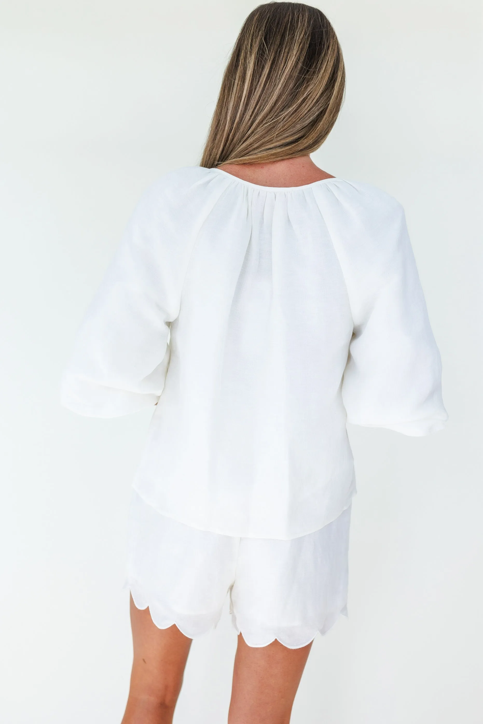 Emma Top in Star White by Mary George