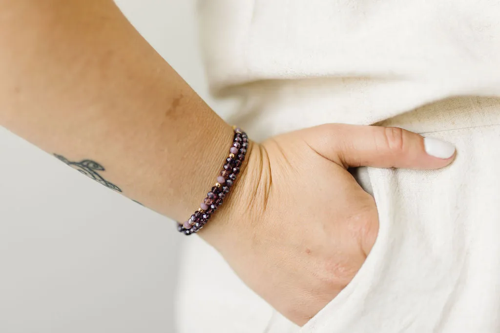 Emmie Mom   Mini Bracelet set (4MM Beads)