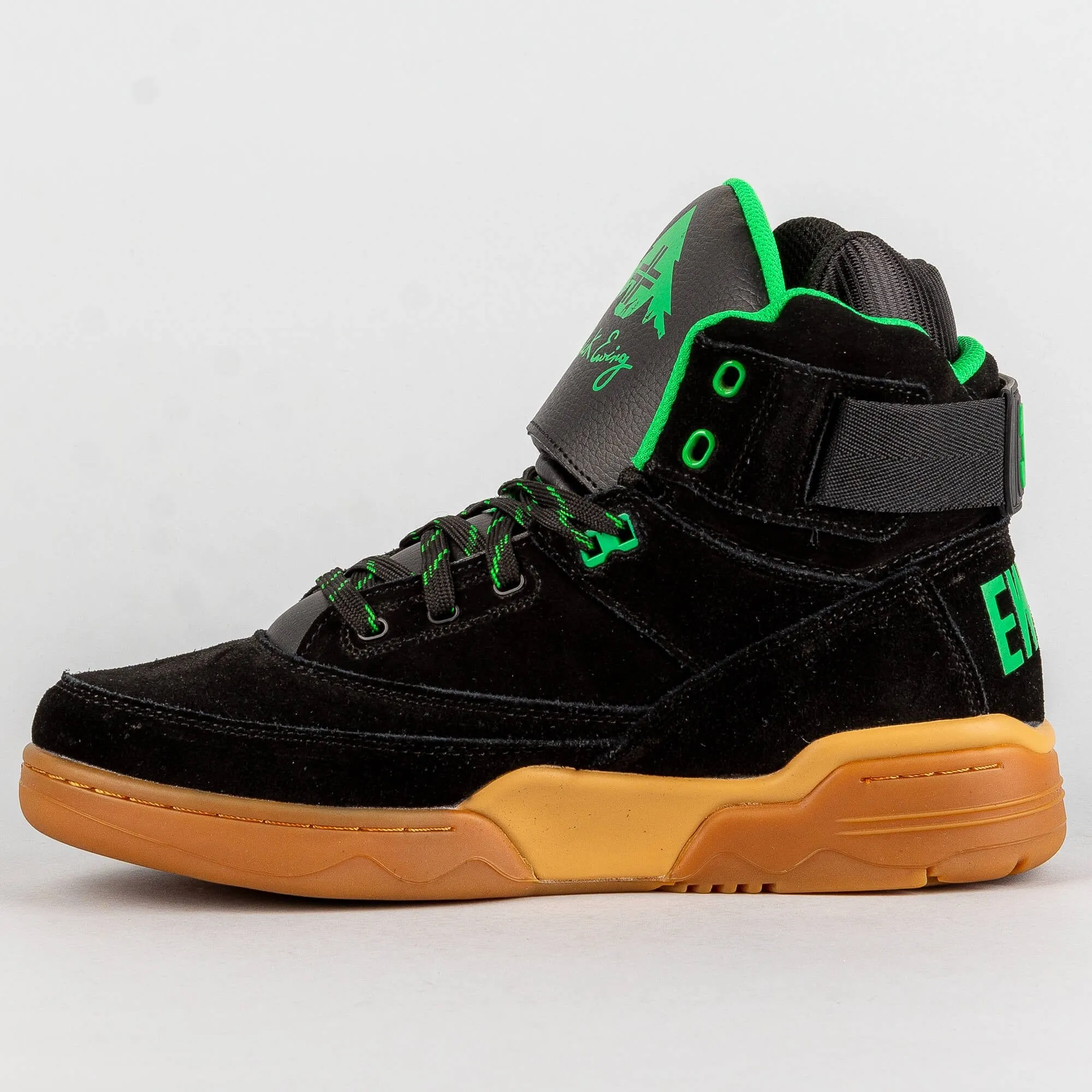 Ewing 33 Hi X Lrg Suede Black/Green/Gum