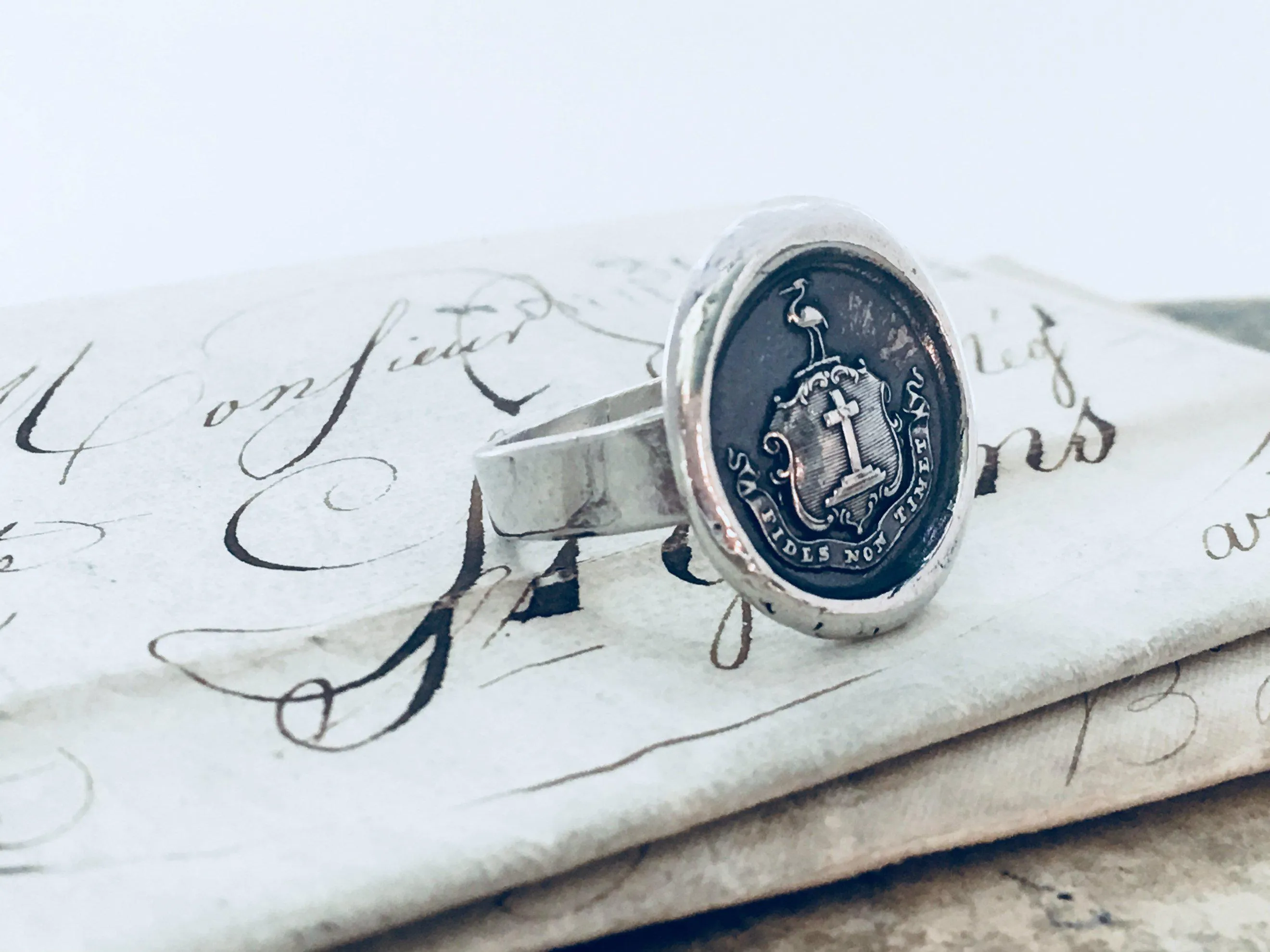 Faith Not Fear Wax Seal Ring