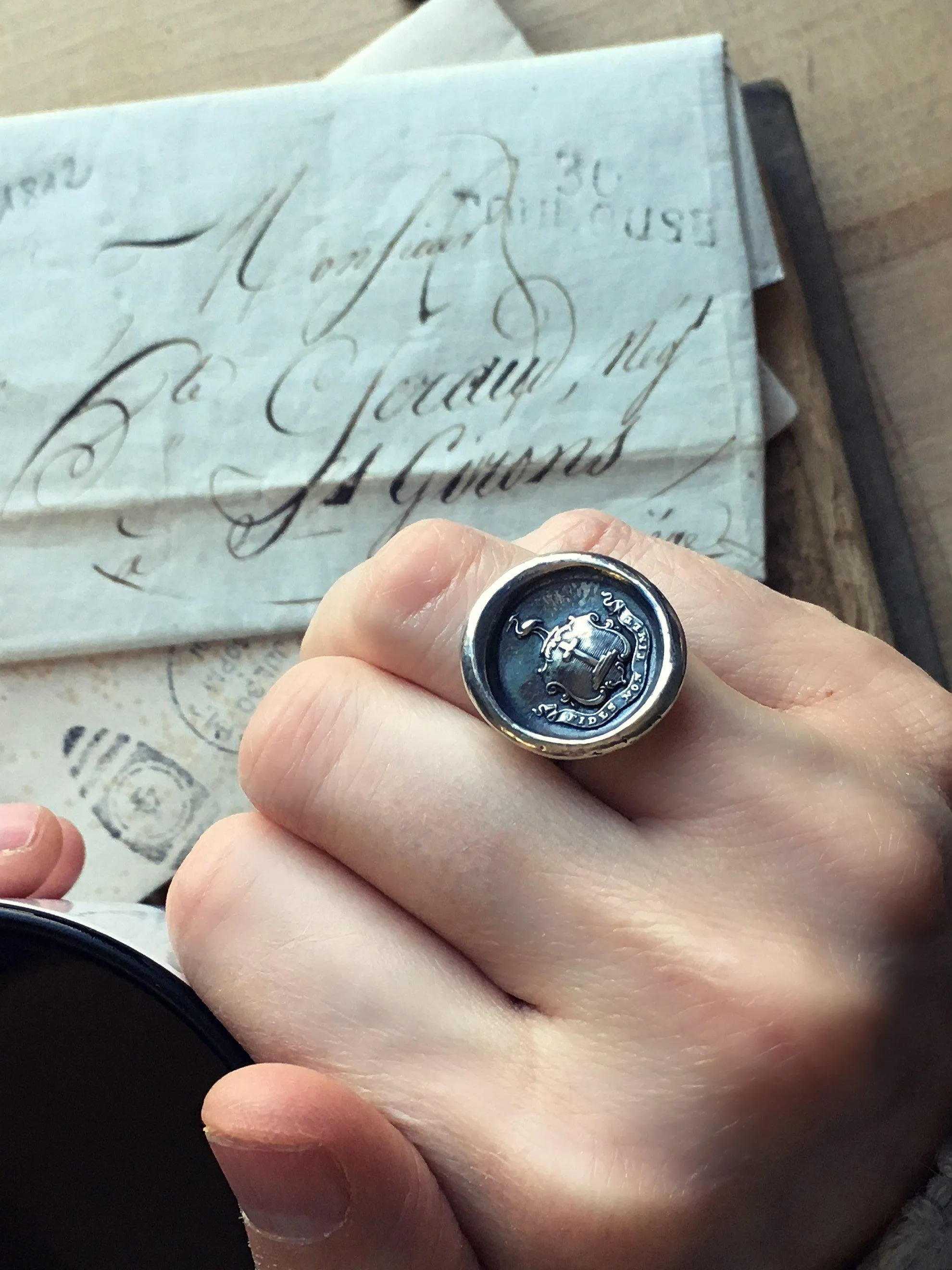 Faith Not Fear Wax Seal Ring