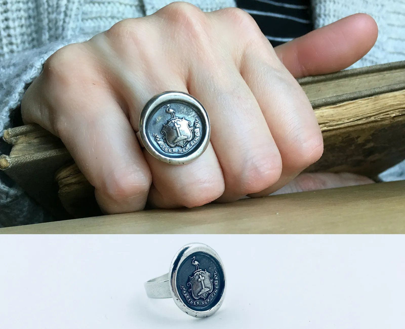 Faith Not Fear Wax Seal Ring