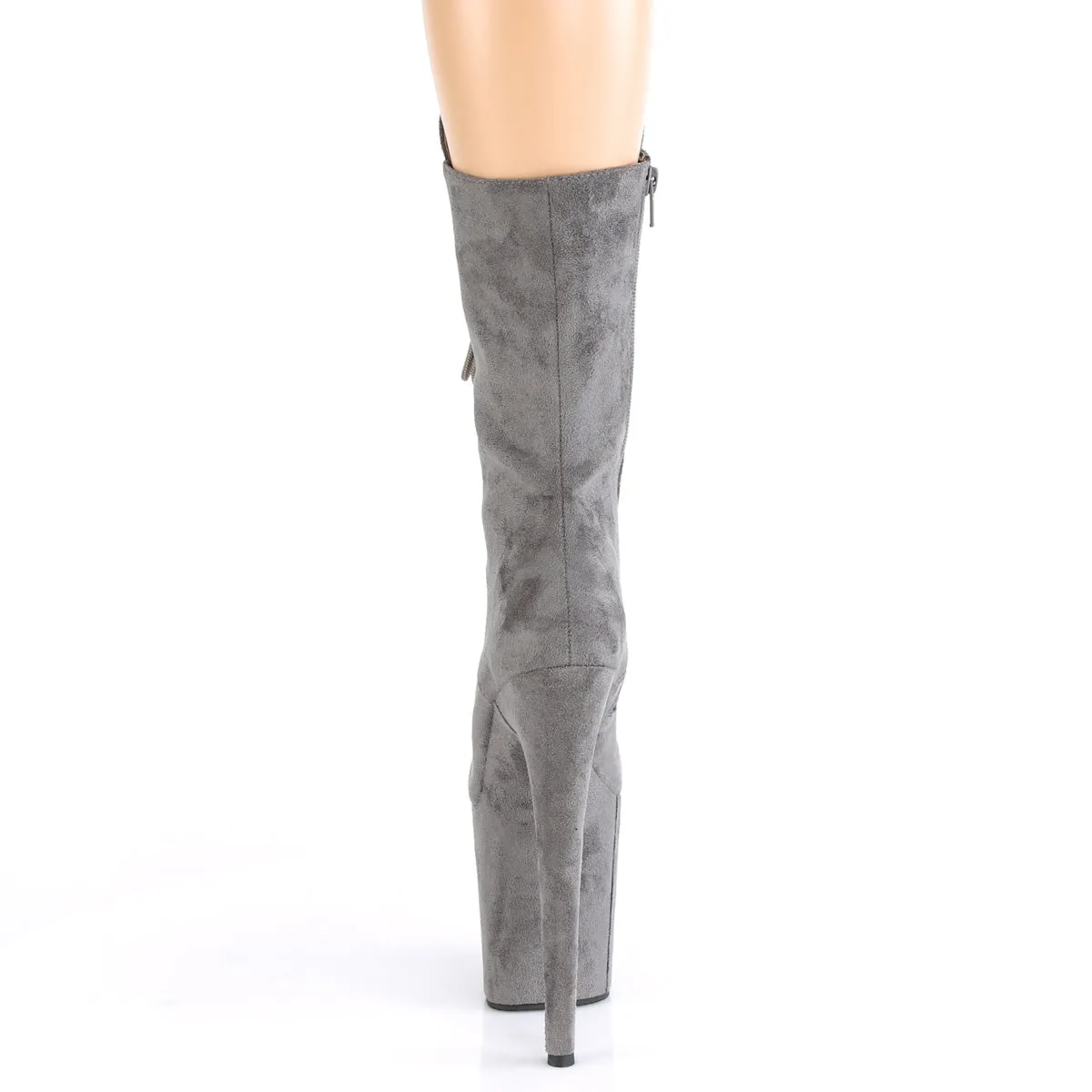 FLAMINGO-1050FS  Grey Faux Suede/Grey Faux Suede