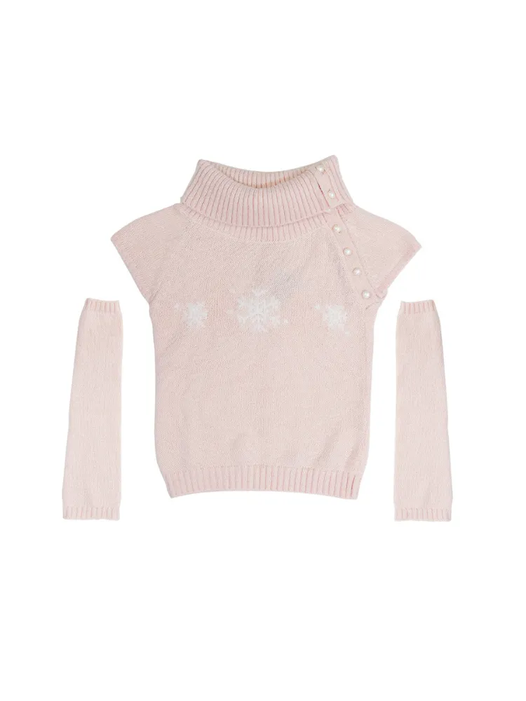 Frosty Blossom Knit Set