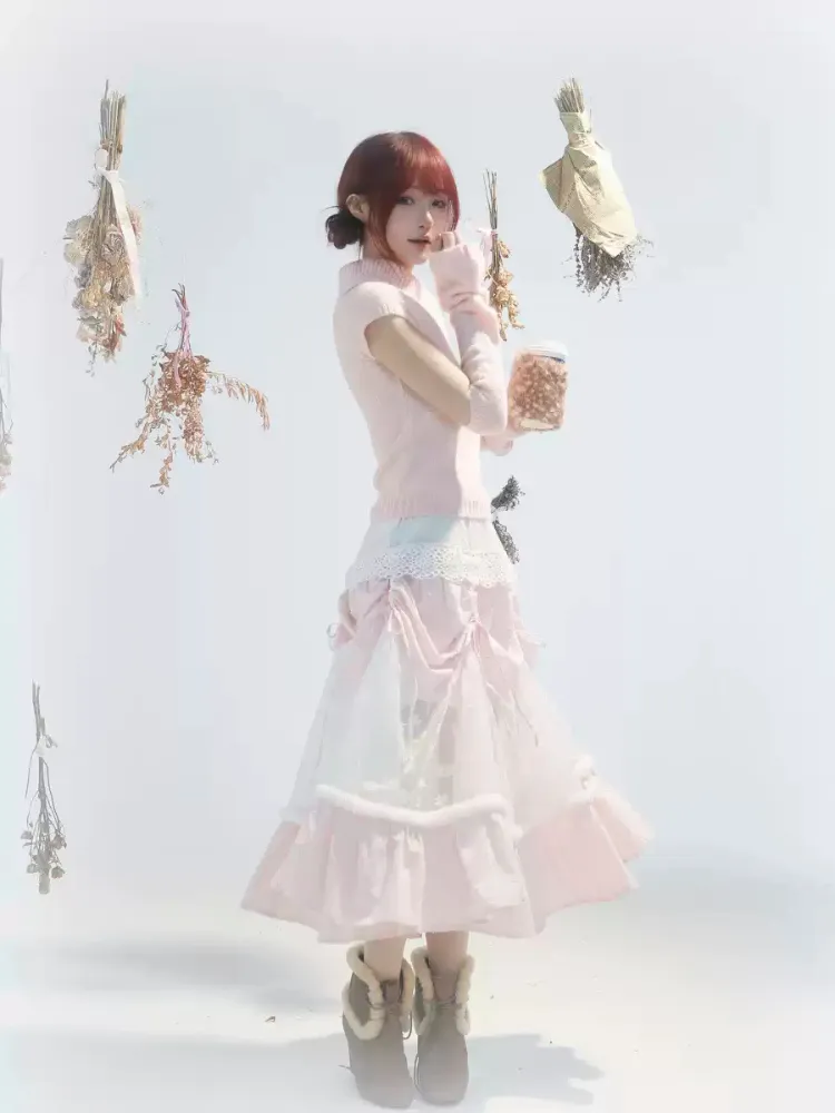 Frosty Blossom Knit Set