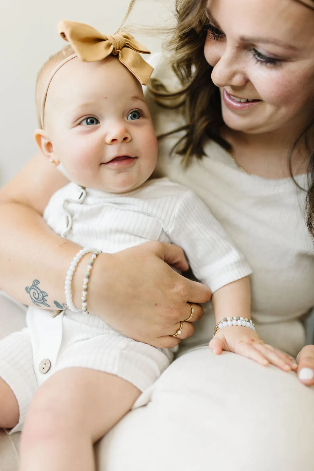 Glacier Mom   Mini Bracelet Set (6MM Beads)