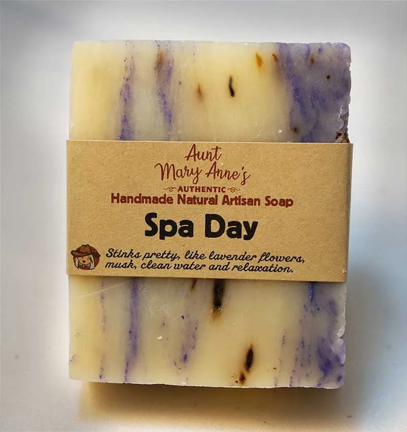 Handmade Natural Soap Bar, Vegan, Spa Day, Cold Processed, Olive Oil & Shea Butter Body Soap