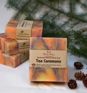 Handmade Natural Soap Bar, Vegan, Tea Ceremony, Cold Processed, Olive Oil & Shea Butter Body Soap