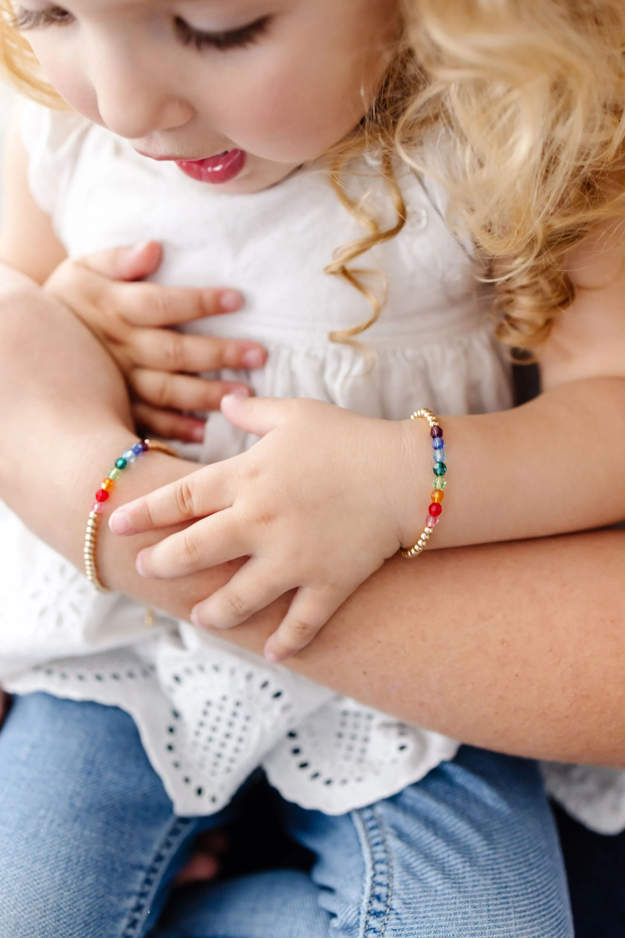 Hazel Mom   Mini Bracelet Set (3MM   4MM Beads)