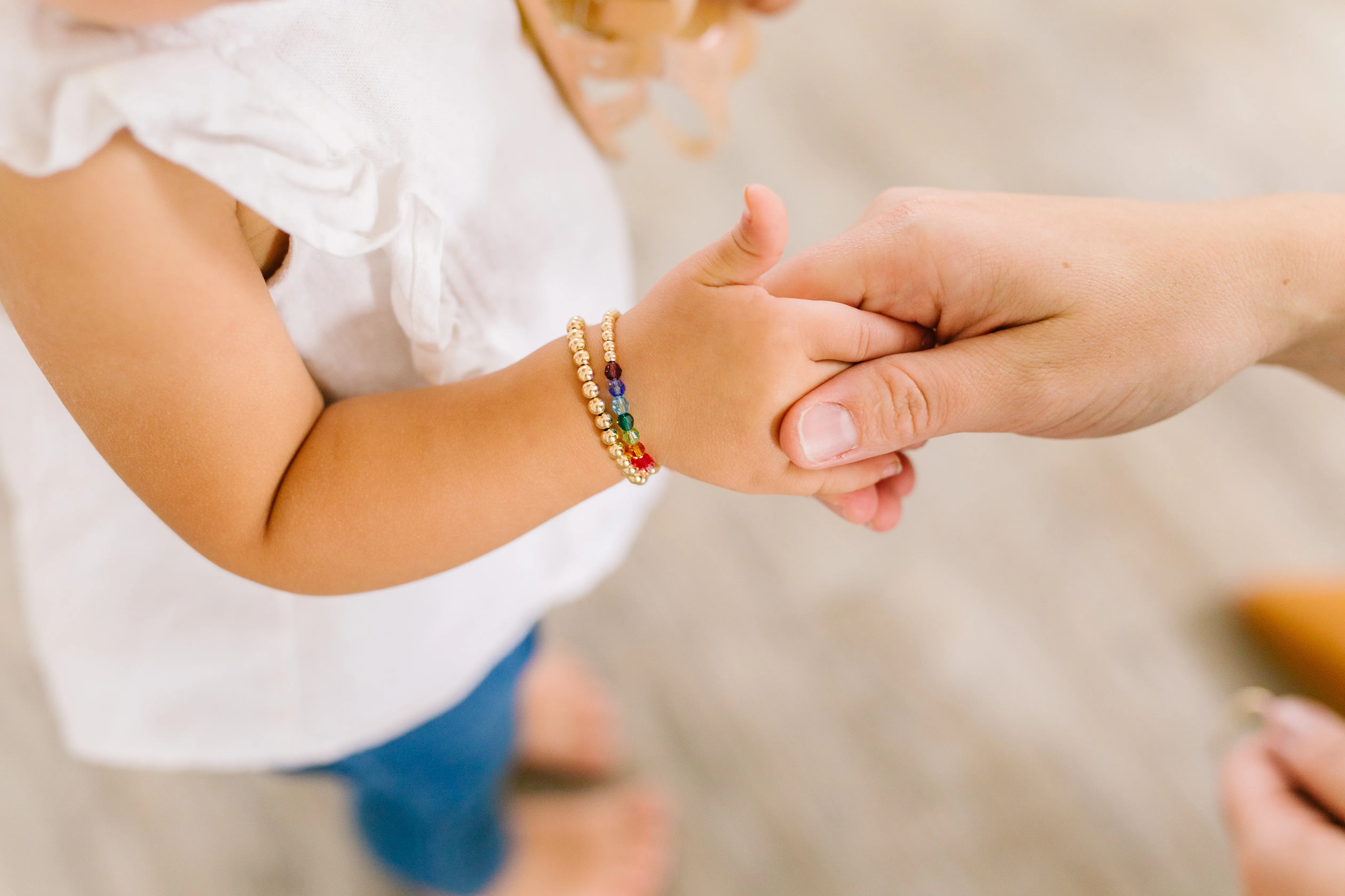 Hazel Mom   Mini Bracelet Set (3MM   4MM Beads)