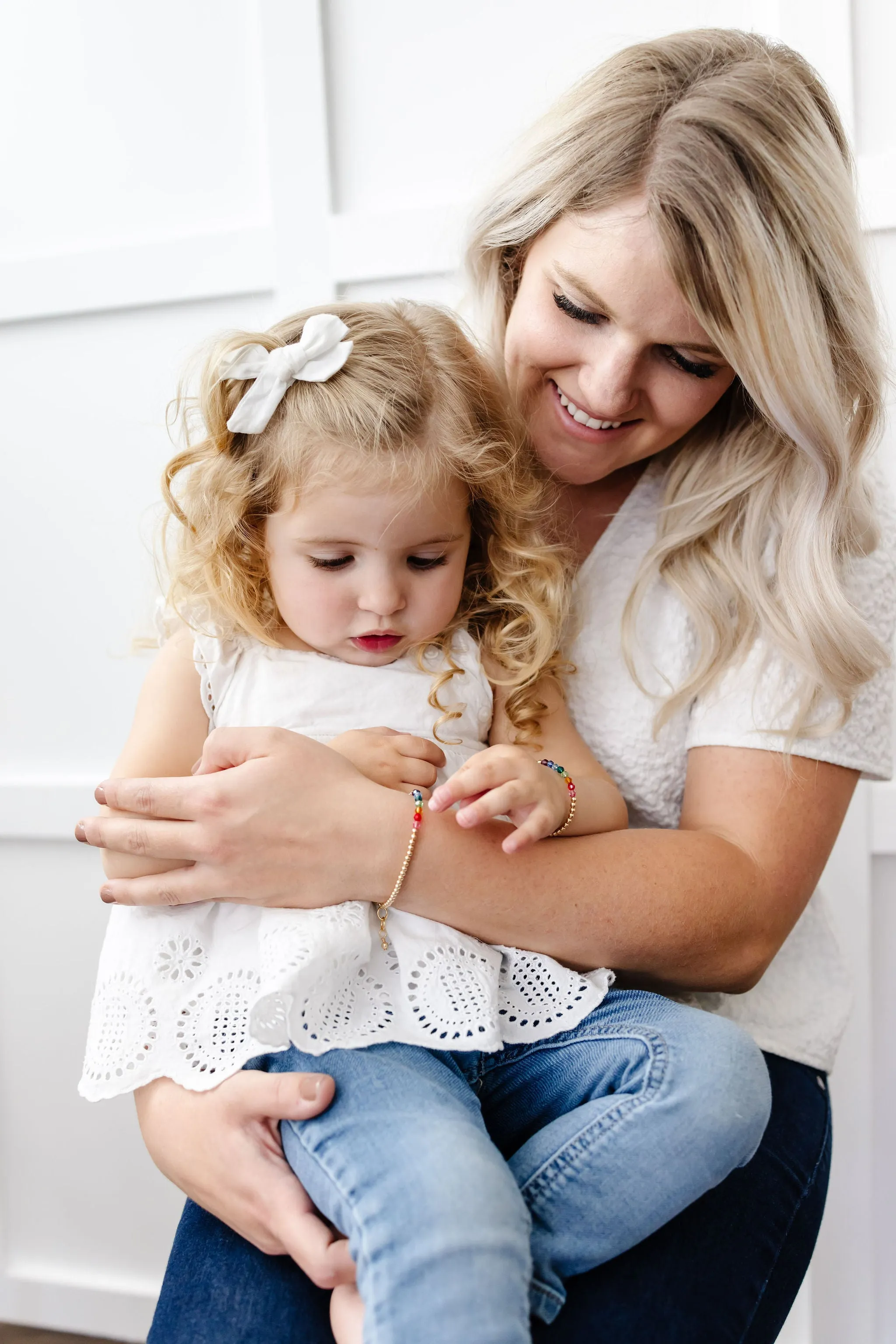 Hazel Mom   Mini Bracelet Set (3MM   4MM Beads)