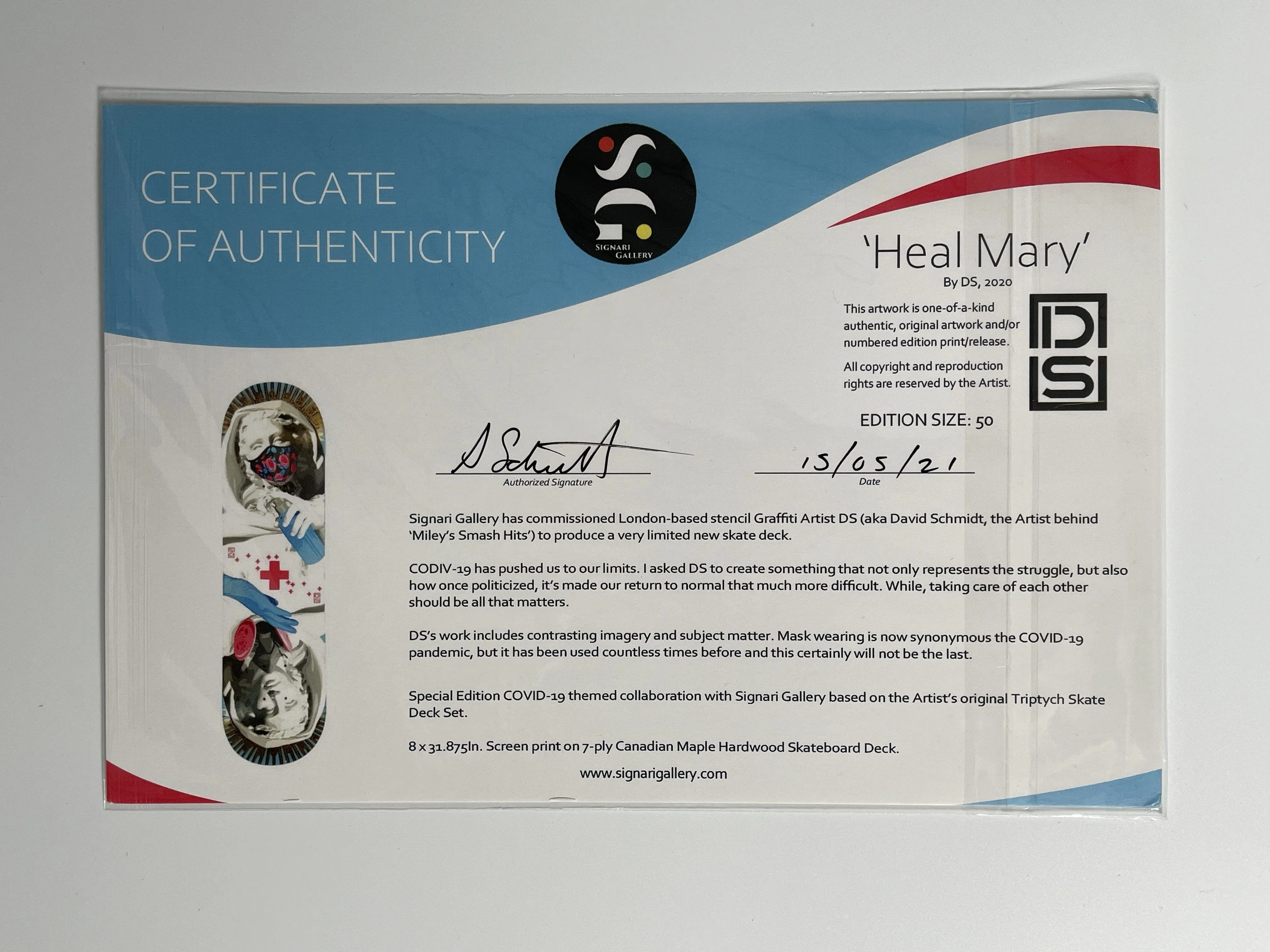 Heal Mary Skateboard Deck