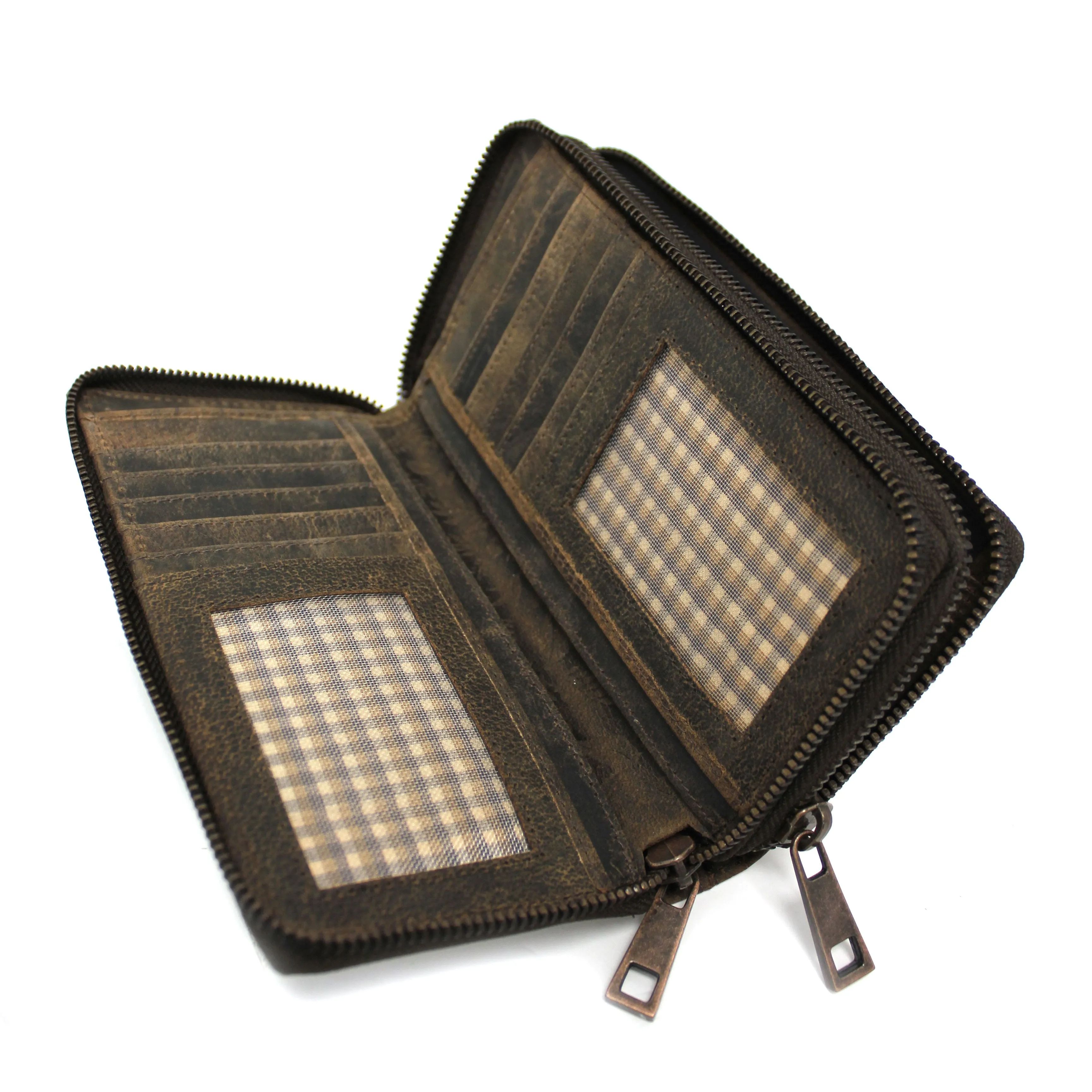 HUNT Wallet 7020-151 - Black/Tan